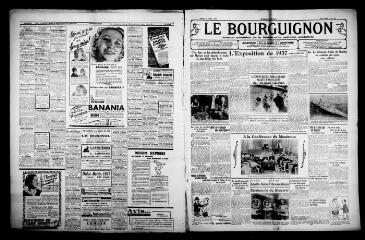 4 vues - Le Bourguignon : journal quotidien de la démocratie radicale-socialiste, n° 104, jeudi 15 avril 1937 (ouvre la visionneuse)