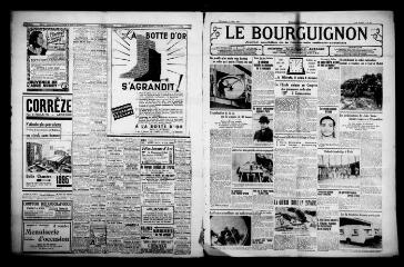 4 vues - Le Bourguignon : journal quotidien de la démocratie radicale-socialiste, n° 93, dimanche 4 avril 1937 (ouvre la visionneuse)