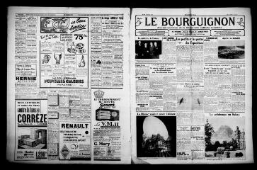 3 vues - Le Bourguignon : journal quotidien de la démocratie radicale-socialiste, n° 94, lundi 5 avril 1937 (ouvre la visionneuse)