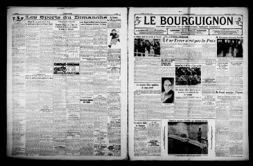 3 vues - Le Bourguignon : journal quotidien de la démocratie radicale-socialiste, n° 115, lundi 26 avril 1937 (ouvre la visionneuse)