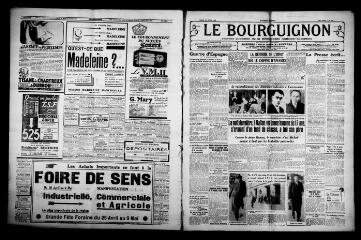 4 vues - Le Bourguignon : journal quotidien de la démocratie radicale-socialiste, n° 109, mardi 20 avril 1937 (ouvre la visionneuse)
