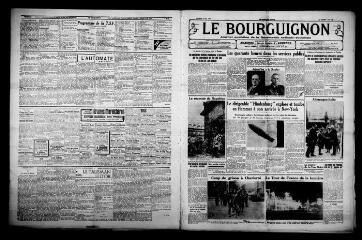 4 vues - Le Bourguignon : journal quotidien de la démocratie radicale-socialiste, n° 126, samedi 8 mai 1937 (ouvre la visionneuse)
