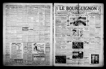 4 vues - Le Bourguignon : journal quotidien de la démocratie radicale-socialiste, n° 148, dimanche 30 mai 1937 (ouvre la visionneuse)