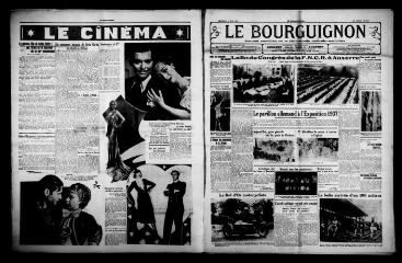 4 vues - Le Bourguignon : journal quotidien de la démocratie radicale-socialiste, n° 137, mercredi 19 mai 1937 (ouvre la visionneuse)