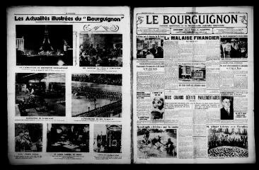 4 vues - Le Bourguignon : journal quotidien de la démocratie radicale-socialiste, n° 162, dimanche 13 juin 1937 (ouvre la visionneuse)