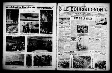4 vues - Le Bourguignon : journal quotidien de la démocratie radicale-socialiste, n° 160, vendredi 11 juin 1937 (ouvre la visionneuse)