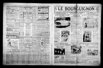 4 vues - Le Bourguignon : journal quotidien de la démocratie radicale-socialiste, n° 258, samedi 18 septembre 1937 (ouvre la visionneuse)