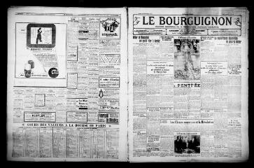 4 vues - Le Bourguignon : journal quotidien de la démocratie radicale-socialiste, n° 270, jeudi 30 septembre 1937 (ouvre la visionneuse)