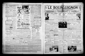 4 vues - Le Bourguignon : journal quotidien de la démocratie radicale-socialiste, n° 276, mercredi 6 octobre 1937 (ouvre la visionneuse)