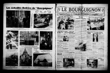4 vues - Le Bourguignon : journal quotidien de la démocratie radicale-socialiste, n° 287, dimanche 17 octobre 1937 (ouvre la visionneuse)