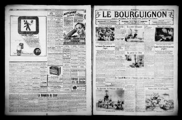 4 vues - Le Bourguignon : journal quotidien de la démocratie radicale-socialiste, n° 292, vendredi 22 octobre 1937 (ouvre la visionneuse)