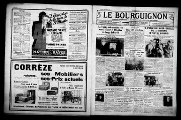 3 vues - Le Bourguignon : journal quotidien de la démocratie radicale-socialiste, n° 309, lundi 8 novembre 1937 (ouvre la visionneuse)