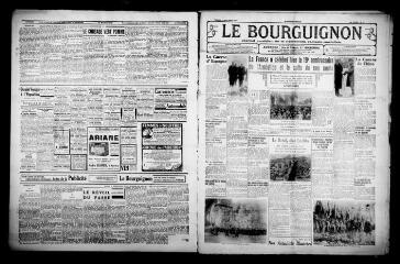4 vues - Le Bourguignon : journal quotidien de la démocratie radicale-socialiste, n° 314, samedi 13 novembre 1937 (ouvre la visionneuse)