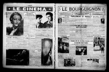 4 vues - Le Bourguignon : journal quotidien de la démocratie radicale-socialiste, n° 332, mercredi 1er décembre 1937 (ouvre la visionneuse)