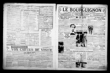 4 vues - Le Bourguignon : journal quotidien de la démocratie radicale-socialiste, n° 339, mercredi 8 décembre 1937 (ouvre la visionneuse)