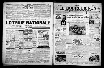 4 vues - Le Bourguignon : journal quotidien de la démocratie radicale-socialiste, n° 150, mardi 31 mai 1938 (ouvre la visionneuse)