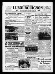 4 vues - Le Bourguignon : grand quotidien régional illustré de la démocratie radicale-socialiste, n° 269, vendredi 29 septembre 1939 (ouvre la visionneuse)