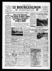 4 vues - Le Bourguignon : grand quotidien régional illustré de la démocratie radicale-socialiste, n° 350, mardi 19 décembre 1939 (ouvre la visionneuse)
