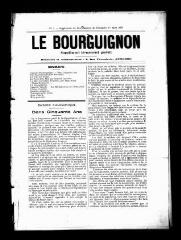 4 vues  - Le Bourguignon : journal de la démocratie radicale, n° 51 (supplément), dimanche 1er mars 1903 (ouvre la visionneuse)