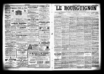 3 vues - Le Bourguignon : journal de la démocratie radicale socialiste, n° 84, jeudi 9 avril 1903 (ouvre la visionneuse)