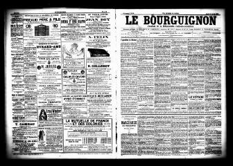3 vues - Le Bourguignon : journal de la démocratie radicale socialiste, n° 95, jeudi 23 avril 1903 (ouvre la visionneuse)