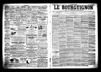 3 vues - Le Bourguignon : journal de la démocratie radicale socialiste, n° 118, mercredi 20 mai 1903 (ouvre la visionneuse)