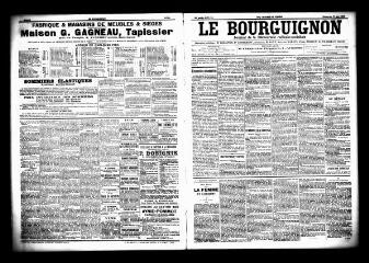 3 vues - Le Bourguignon : journal de la démocratie radicale socialiste, n° 128, dimanche 31 mai 1903 (ouvre la visionneuse)