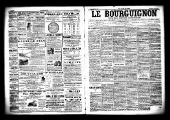 3 vues - Le Bourguignon : journal de la démocratie radicale socialiste, n° 150, samedi 27 juin 1903 (ouvre la visionneuse)