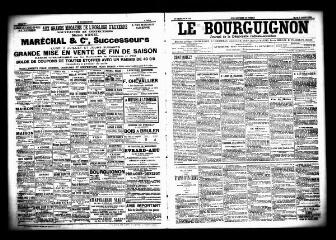 3 vues - Le Bourguignon : journal de la démocratie radicale socialiste, n° 158, mardi 7 juillet 1903 (ouvre la visionneuse)