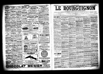 3 vues - Le Bourguignon : journal de la démocratie radicale socialiste, n° 184, samedi 8 août 1903 (ouvre la visionneuse)