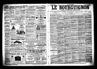 3 vues - Le Bourguignon : journal de la démocratie radicale socialiste, n° 242, jeudi 15 octobre 1903 (ouvre la visionneuse)