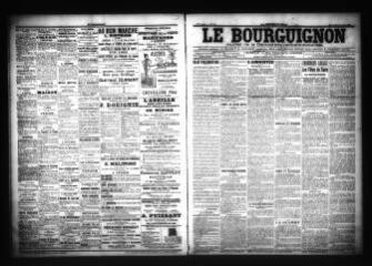 3 vues - Le Bourguignon : journal de la démocratie radicale-socialiste, n° 81, mercredi 6 avril 1904 (ouvre la visionneuse)