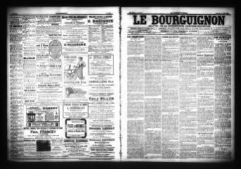 3 vues - Le Bourguignon : journal de la démocratie radicale-socialiste, n° 125, samedi 28 mai 1904 (ouvre la visionneuse)