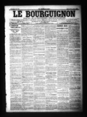 3 vues - Le Bourguignon : journal de la démocratie radicale-socialiste, n° 268, mardi 15 novembre 1904 (ouvre la visionneuse)