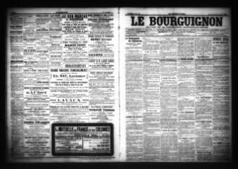 3 vues - Le Bourguignon : journal de la démocratie radicale-socialiste, n° 275, mercredi 23 novembre 1904 (ouvre la visionneuse)
