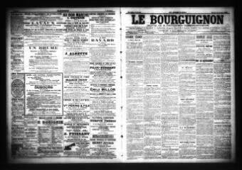 3 vues - Le Bourguignon : journal de la démocratie radicale-socialiste, n° 284, samedi 3 décembre 1904 (ouvre la visionneuse)