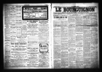 3 vues - Le Bourguignon : journal de la démocratie radicale-socialiste, n° 287, mercredi 7 décembre 1904 (ouvre la visionneuse)