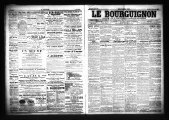 3 vues - Le Bourguignon : journal de la démocratie radicale-socialiste, n° 290, samedi 10 décembre 1904 (ouvre la visionneuse)