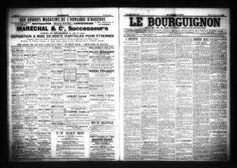 3 vues - Le Bourguignon : journal de la démocratie radicale-socialiste, n° 298, mardi 20 décembre 1904 (ouvre la visionneuse)