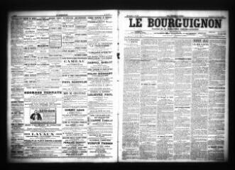 3 vues - Le Bourguignon : journal de la démocratie radicale-socialiste, n° 29, vendredi 3 février 1905 (ouvre la visionneuse)