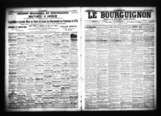 3 vues - Le Bourguignon : journal de la démocratie radicale-socialiste, n° 62, mardi 14 mars 1905 (ouvre la visionneuse)