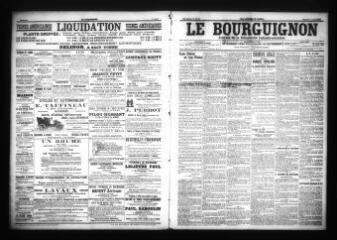 3 vues - Le Bourguignon : journal de la démocratie radicale-socialiste, n° 84, samedi 8 avril 1905 (ouvre la visionneuse)
