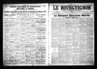 3 vues - Le Bourguignon : journal de la démocratie radicale-socialiste, n° 109, mardi 9 mai 1905 (ouvre la visionneuse)