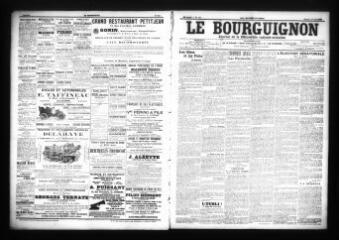 3 vues - Le Bourguignon : journal de la démocratie radicale-socialiste, n° 125, samedi 27 mai 1905 (ouvre la visionneuse)