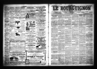 3 vues - Le Bourguignon : journal de la démocratie radicale-socialiste, n° 156, jeudi 6 juillet 1905 (ouvre la visionneuse)