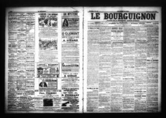 3 vues - Le Bourguignon : journal de la démocratie radicale-socialiste, n° 168, vendredi 21 juillet 1905 (ouvre la visionneuse)