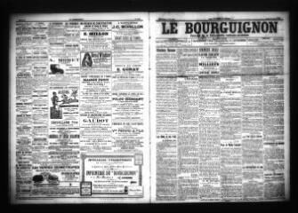 3 vues - Le Bourguignon : journal de la démocratie radicale-socialiste, n° 179, jeudi 3 août 1905 (ouvre la visionneuse)