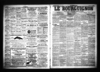 3 vues - Le Bourguignon : journal de la démocratie radicale-socialiste, n° 186, samedi 12 août 1905 (ouvre la visionneuse)