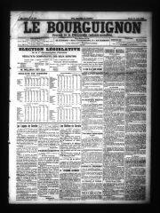 3 vues - Le Bourguignon : journal de la démocratie radicale-socialiste, n° 188, mardi 15 août 1905 (ouvre la visionneuse)