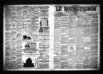 3 vues - Le Bourguignon : journal de la démocratie radicale-socialiste, n° 190, vendredi 18 août 1905 (ouvre la visionneuse)